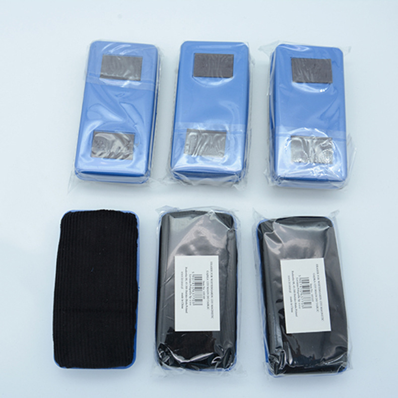 Оптовая синяя оболочка черный тканевый против средняя упаковка доска стерка офисные канцелярские креативные магнитные черные доски стерка белая доска стерка мел стерка