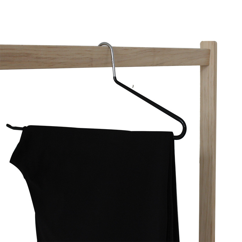 Wholesale Thickened Metal Plastic-Coated Pants Rack Korean Style S-Shaped Simple Creative Clothes Hanger Pants Hanger Amazon