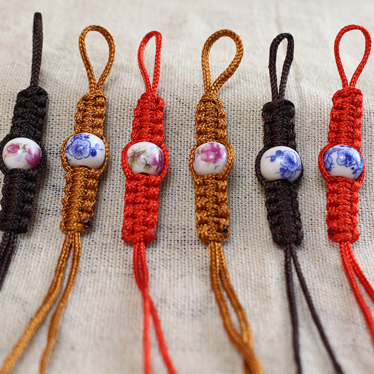 Ручная работа шнур для чайника из керамических бусин толстый шнур крепкий шнур для крышки чайника оптовая продажа