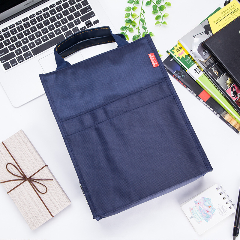 Manufacturer Wholesale Thickened Student Tutoring Bag Large Capacity Document Bag Waterproof Tote Bag Oxford Cloth Briefcase