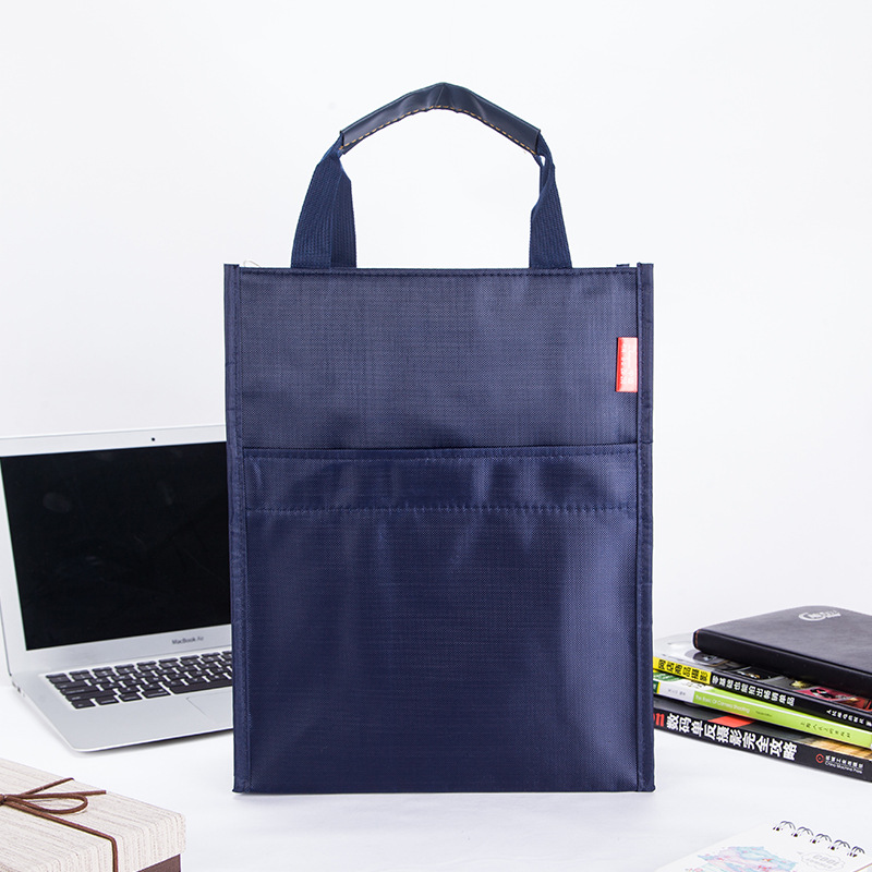 Manufacturer Wholesale Thickened Student Tutoring Bag Large Capacity Document Bag Waterproof Tote Bag Oxford Cloth Briefcase