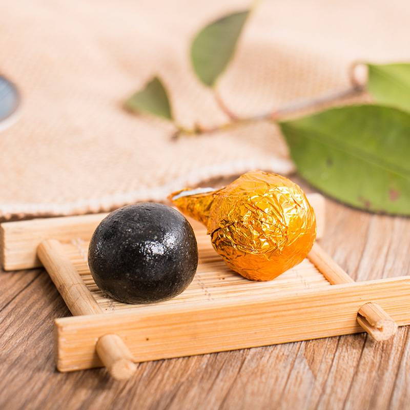 Black sesame pills rose nine steamed nine dried handmade nine-made yellow essence black sesame pills factory direct wholesale processing