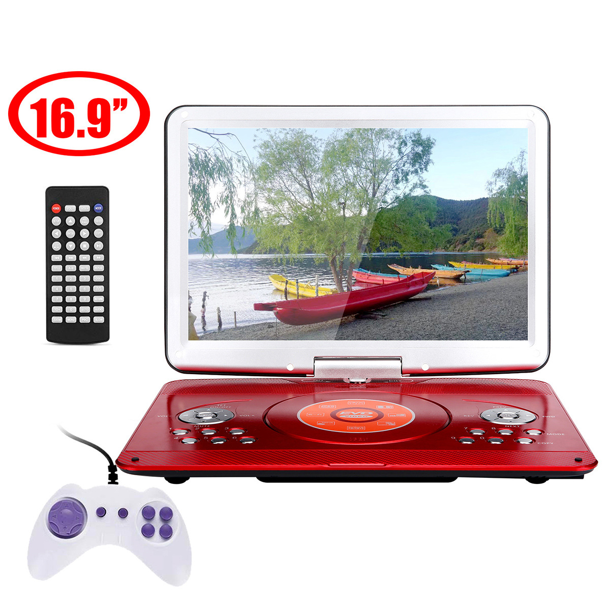 Cross-border J71 English CD player home car DVD player loud portable mobile DVD TV