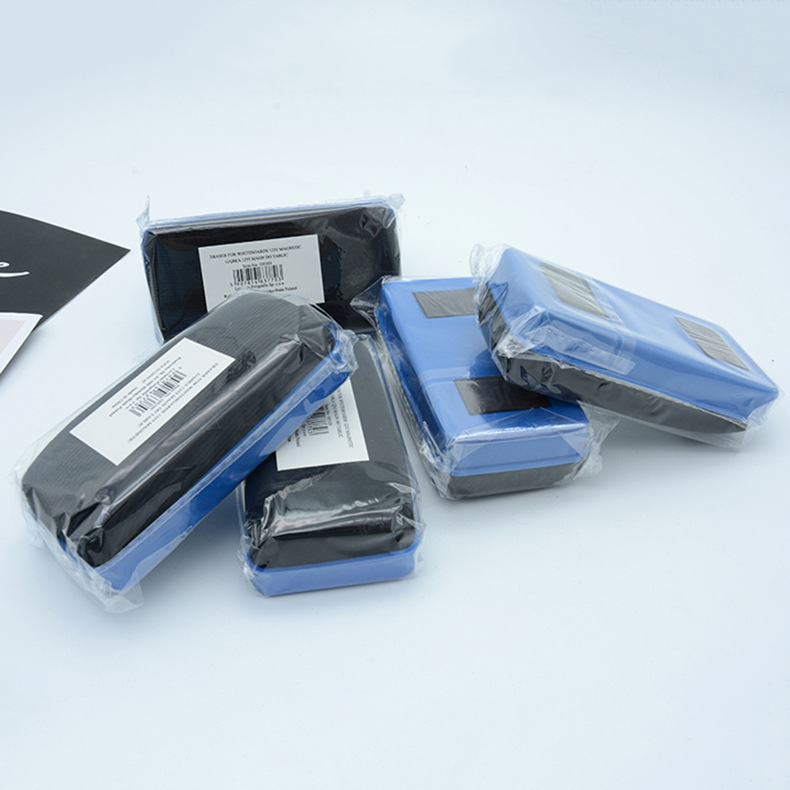 Wholesale Blue Shell Black Cloth Opp Medium Packaging Board Eraser Office Stationery Creative Magnetic Blackboard Eraser Whiteboard Eraser Chalk Eraser