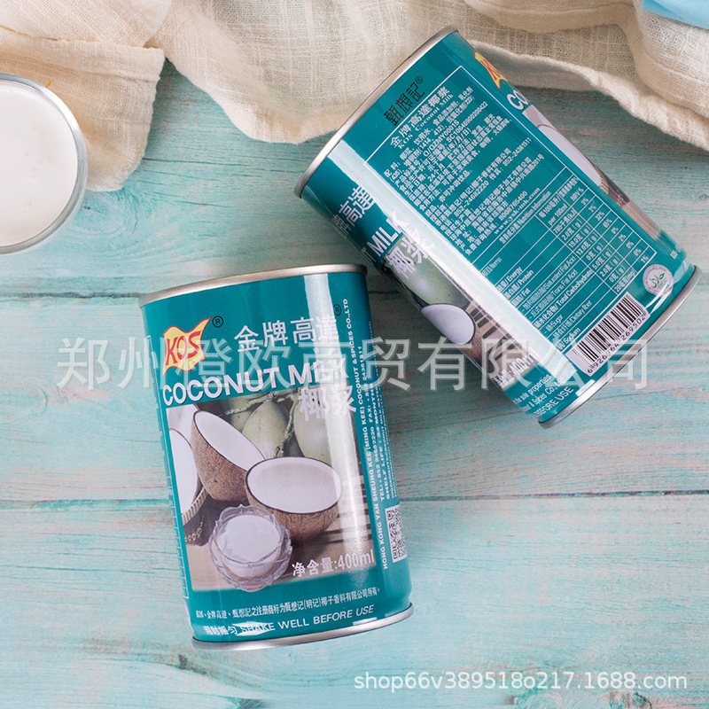 Gold Medal Coconut Milk 400ml Zhenxiangji Coconut Milk Gold Medal Coconut Juice Sago Baking Ingredients Coconut Milk
