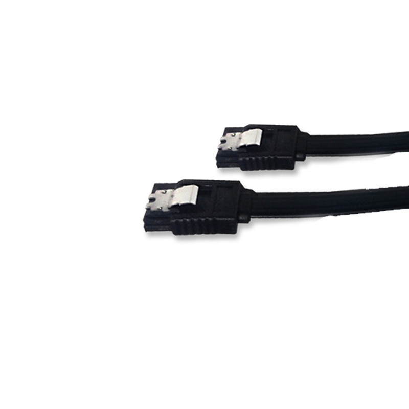 sata8 core data line SATA 7p double straight head with shrapnel black line sata3 0 solid state drive data line