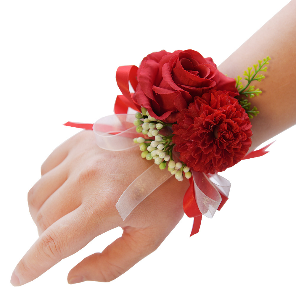 764 Simulation Accompanying Ceremony Wedding Corsage Wedding Meeting Guest Mori Dried Flower Bridesmaid Sister Wrist Flower