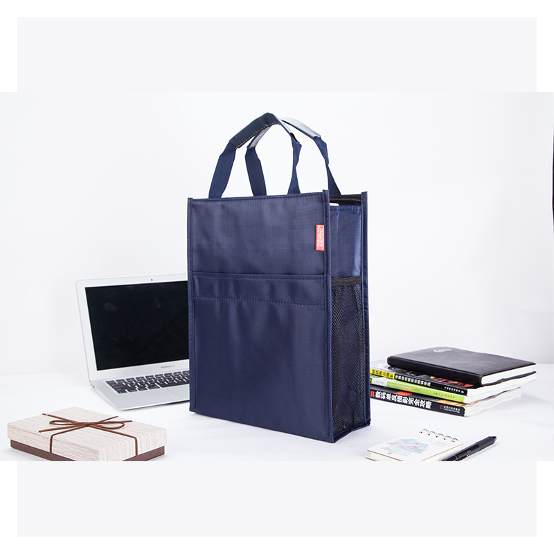 Manufacturer Wholesale Thickened Student Tutoring Bag Large Capacity Document Bag Waterproof Tote Bag Oxford Cloth Briefcase