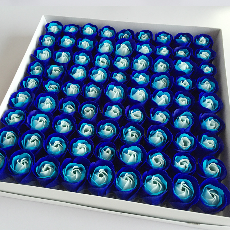 Teacher's Day soap flower head without base candy wreath decoration flower head soap flower gift box decoration teacher Valentine's Day