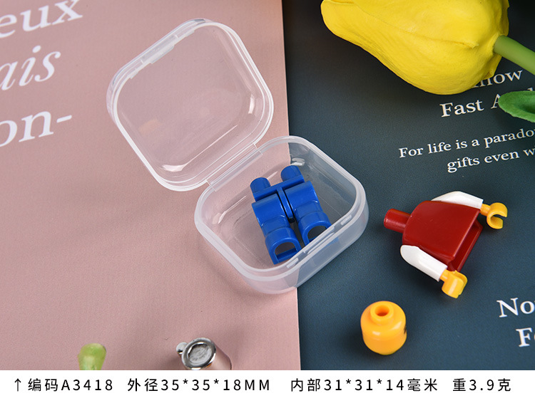 Earplug box manufacturers wholesale transparent quality sponge anti-noise earplug box A3418 chip digital packaging box