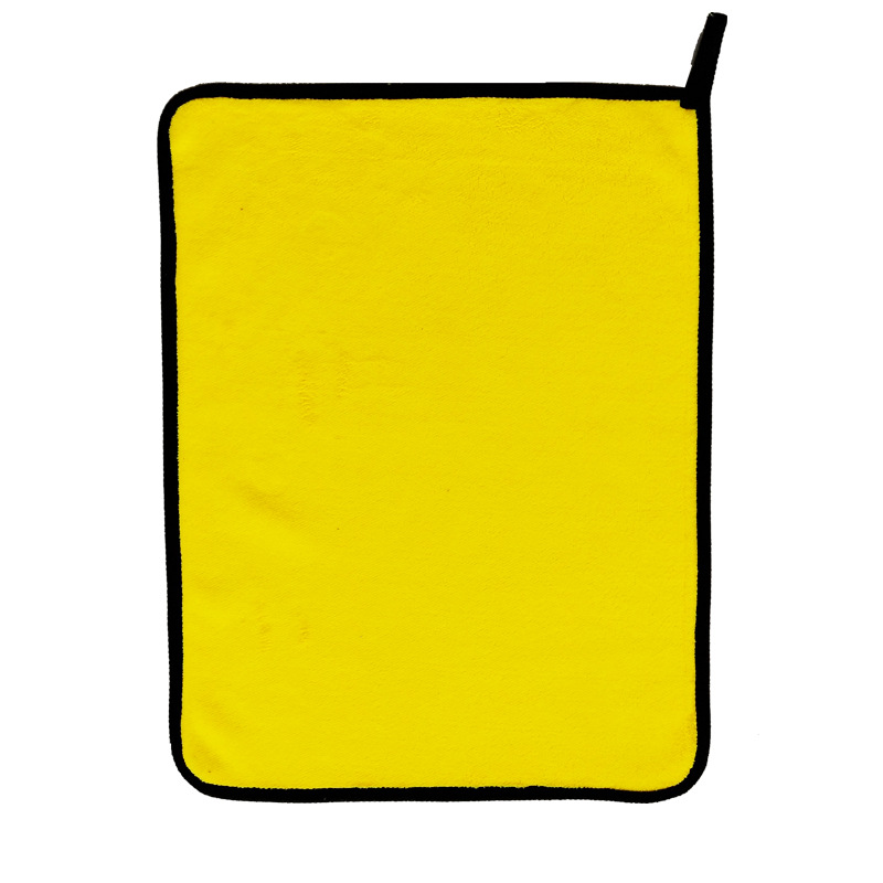 Оптовая продажа полотенца для автомобилей от производителя, двустороннее, двухцветное, мягкое, впитывающее, с окантовкой из кораллового флиса