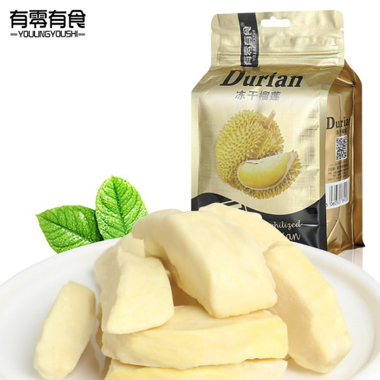 Free shipping is available. There are zero food freeze-dried durian dried 58g durian dried freeze-dried strawberry mango casual snacks