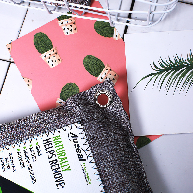 Cross-border Bamboo Charcoal Bag for Cars, Formaldehyde Removal, Odor Removal, Activated Carbon, New Car Deodorization, Car Odor Removal Carbon