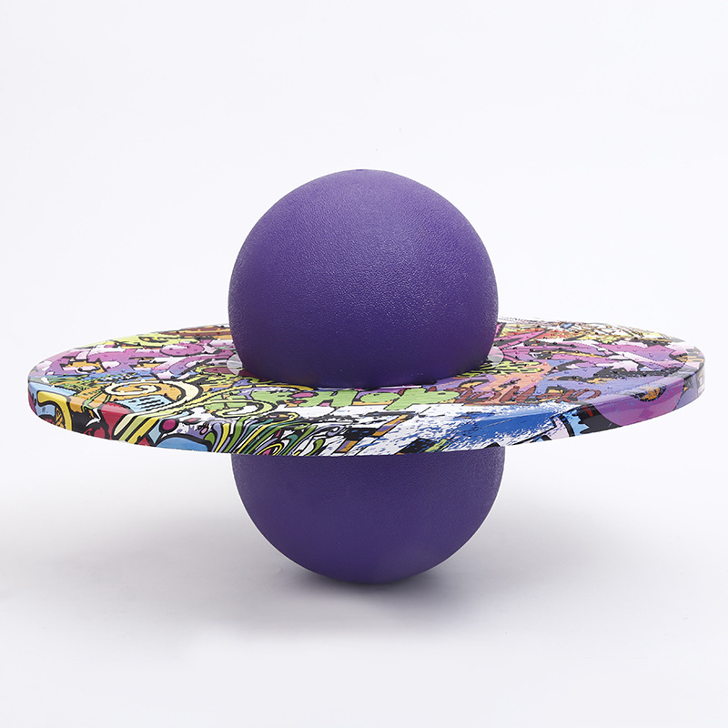 Fitness Equipment New Graffiti Round Board Adult Sports Fitness Ball Children's Toy Ball Bouncing Ball 400g Jumping Ball