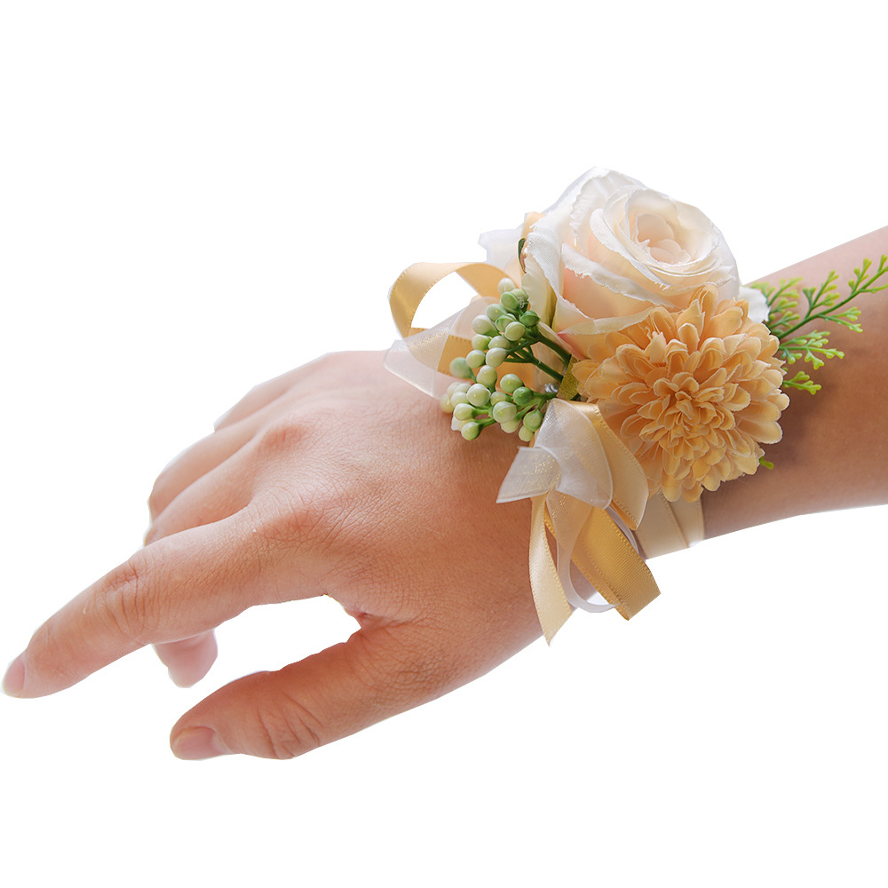 764 Simulation Accompanying Ceremony Wedding Corsage Wedding Meeting Guest Mori Dried Flower Bridesmaid Sister Wrist Flower