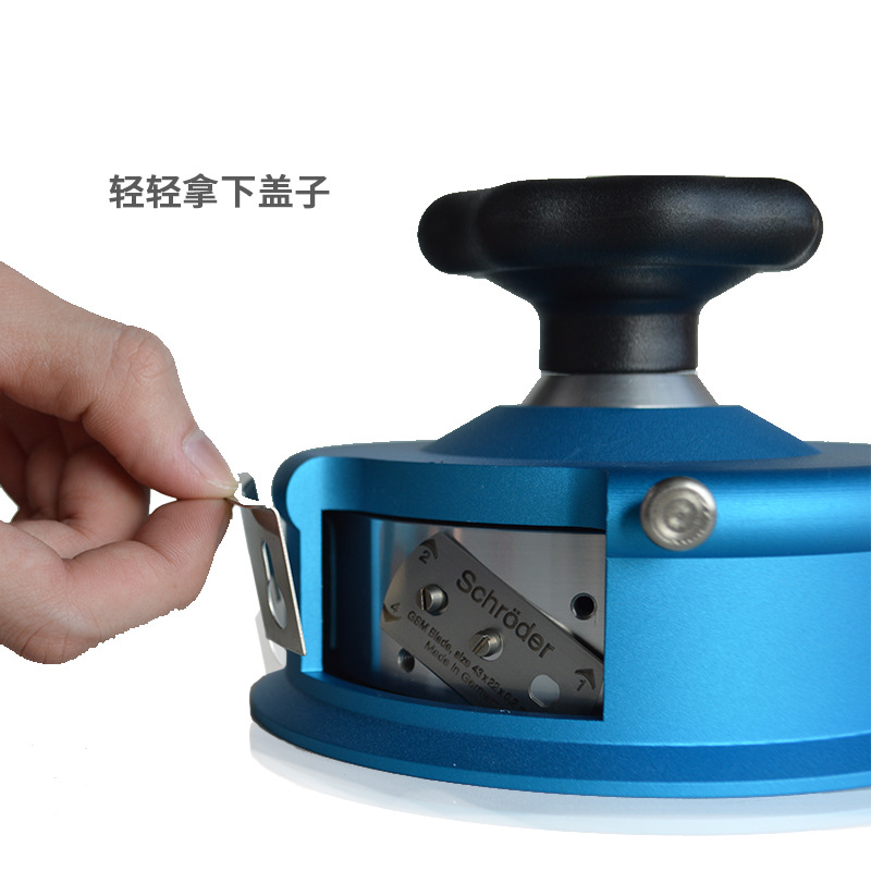 Caster CU-220 sampling knife disc sampler hand pressure textile fabric sampler disc fabric card cloth machine