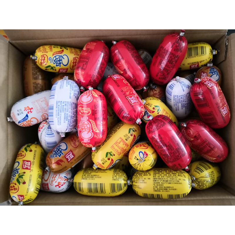 Shuanghui Q funny ham sausage 70 g/piece mixed instant noodles partner 40 pieces in a box 4 flavors shelf life 90 days