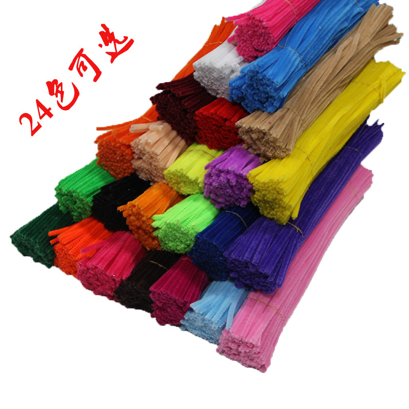 Factory Direct Sales Top Hair Root Twist Stick Kindergarten DIY Educational Toy Twist Stick Kindergarten Teaching Material Hair Root