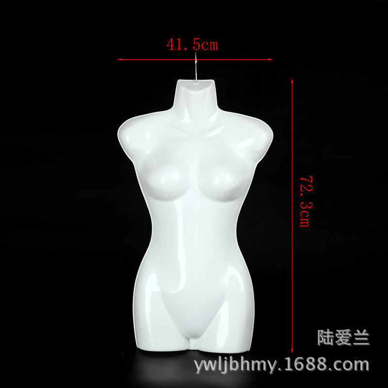 Half-body model piece clothes hanger bathing suit underwear display stand clothing display props plastic model women's hanfu