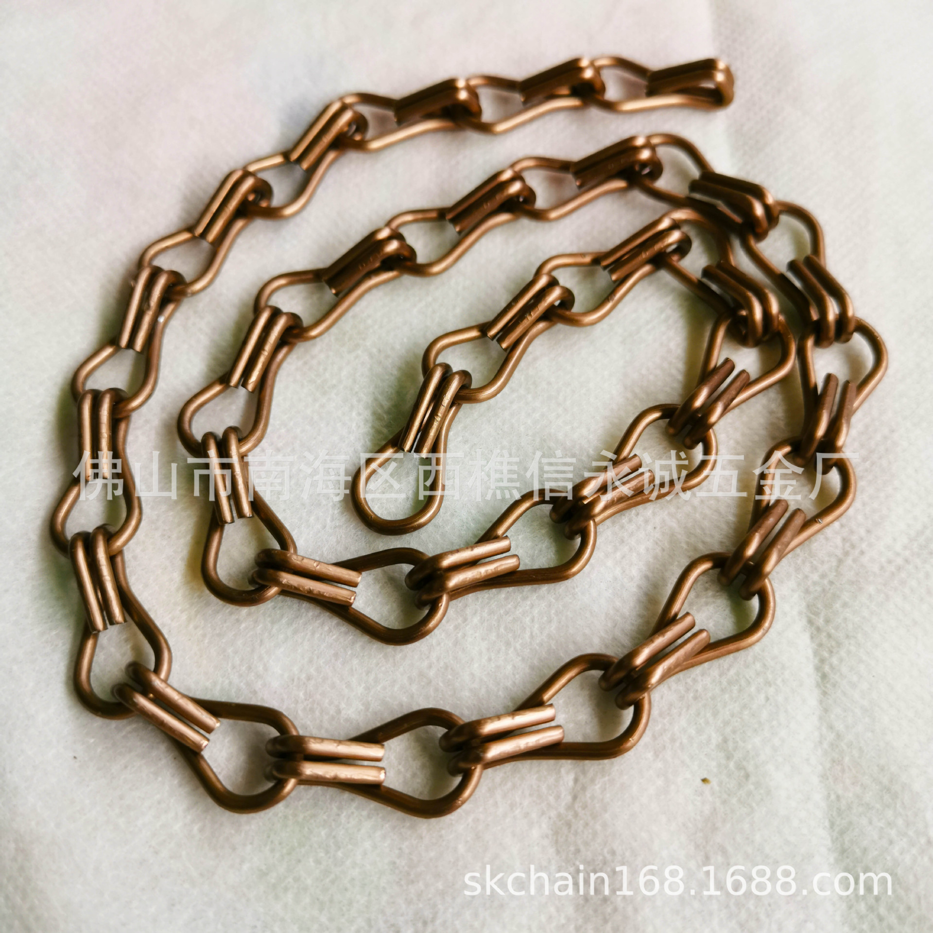 2.0mm Aluminum Double Hook Chain, Double Hook Chain Door Curtain, Metal Hanging Curtain, Metal Decorative Mesh Curtain