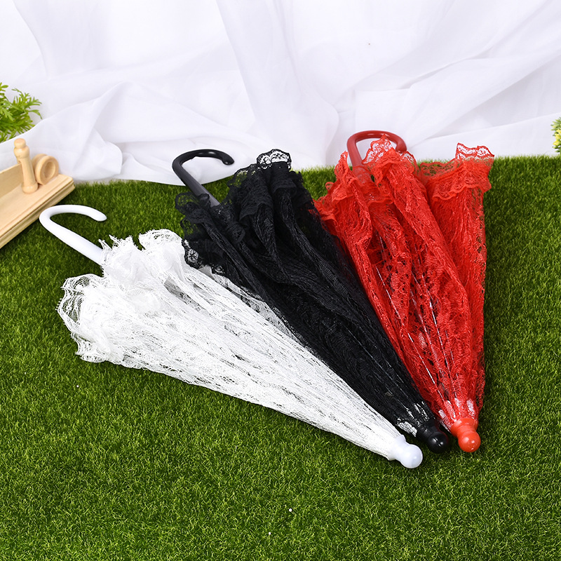 New wedding lace umbrella bridal lace small umbrella stage performance studio props umbrella wedding supplies wholesale