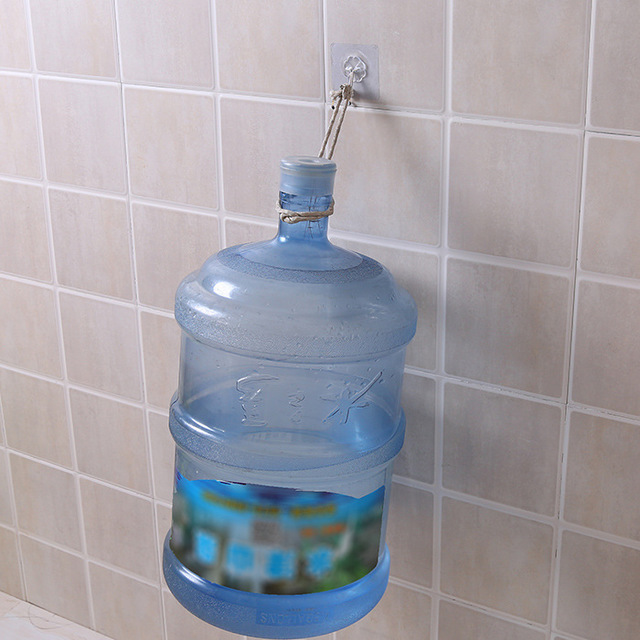 Transparent seamless hook strong adhesive hook magic seamless sticker porcelain tile sticker punch-free Hook bathroom hanging