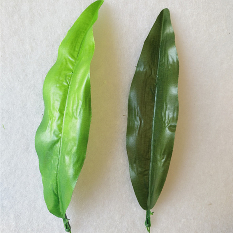 Оптовые искусственные цветы, искусственные листья, один тюльпан, листья лилии, материалы для ручной работы, цветочная композиция с листьями