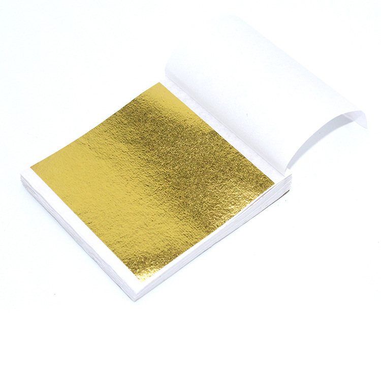 Factory wholesale 9*9 gold foil ceiling decorative Buddha crafts square wedding gold foil handmade gold foil paper