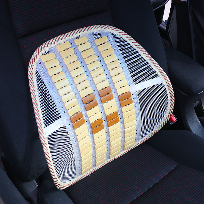 Car Waist Protection Summer Breathable Leather Nail Waist Backrest Office Waist Protection Cushion Car Interior Supplies