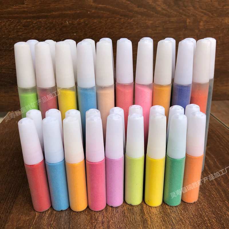 Оптовая продажа детского песка для рисования 10г в бутылке, большое количество, отличная цена