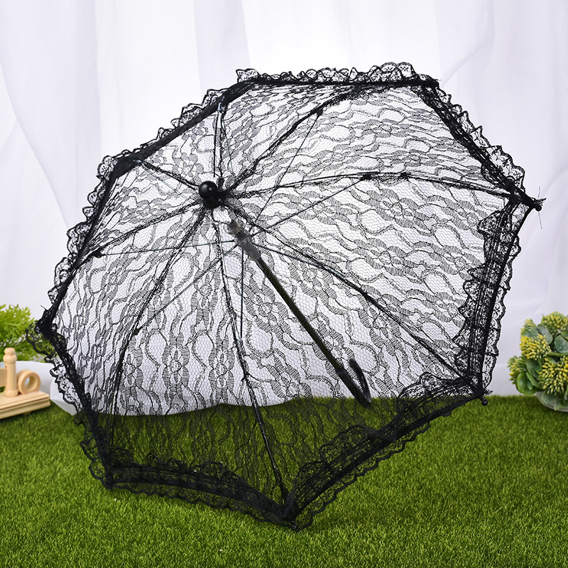 New wedding lace umbrella bridal lace small umbrella stage performance studio props umbrella wedding supplies wholesale