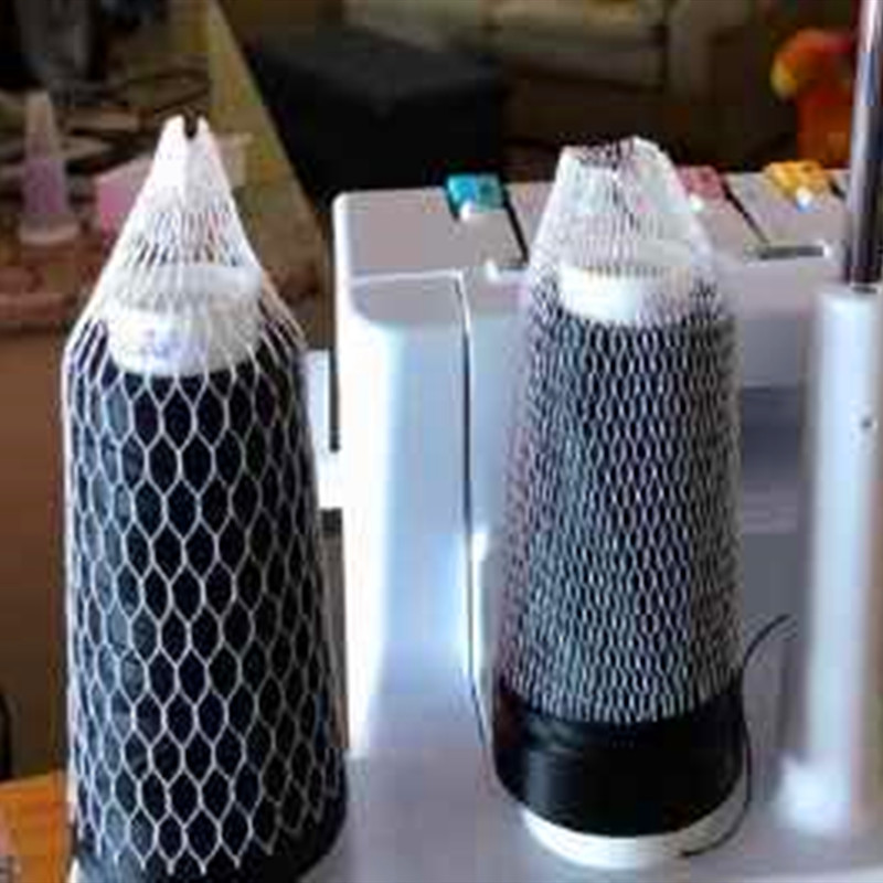 Производитель упаковочных сетчатых чехлов, обработка пластиковых сетчатых чехлов, новый материал, белый ПЭ, защитный чехол для катушек пряжи