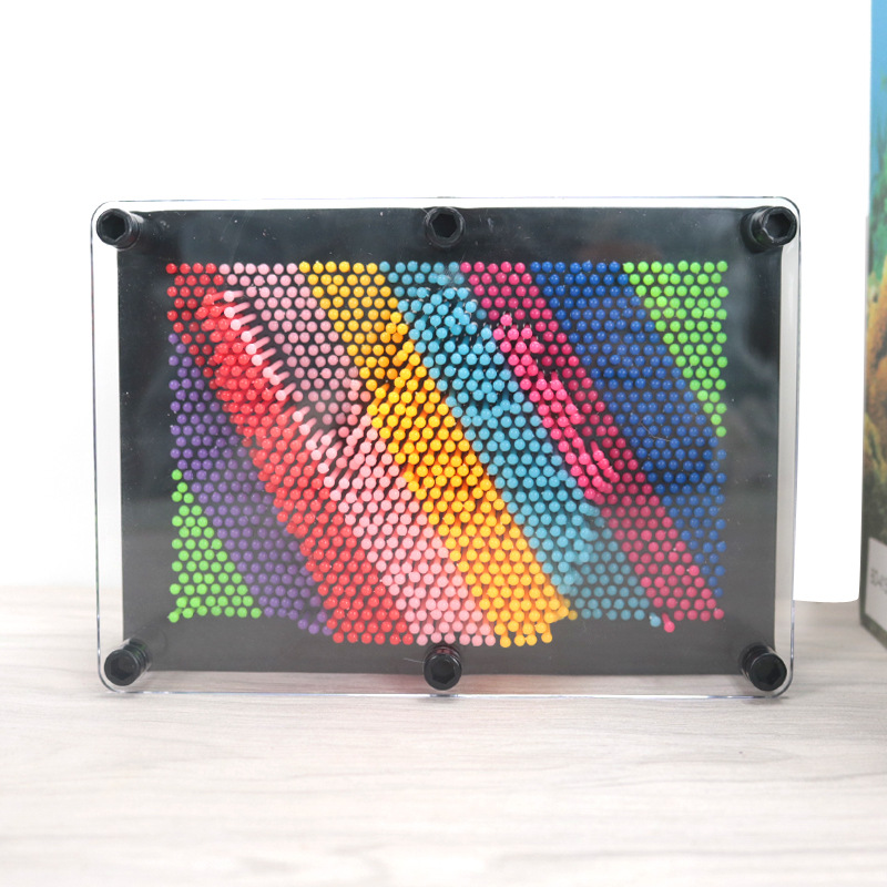 Rainbow Colorful Square Plastic Hand Mold 3D Stereo Needle Painting Hand Mold Kidsren's Handprint Plastic Crafts Play