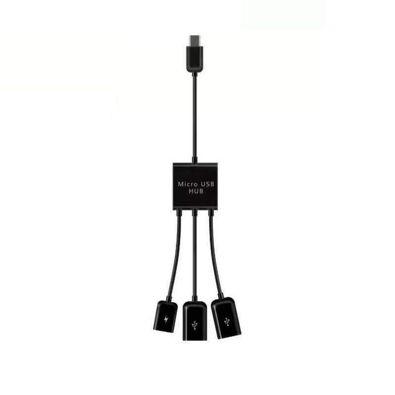 Micro One-To-Three Otg Cable Can Be Used to Power External Devices, One Otg Cable Can Connect Three Android Phones with USB Power Supply