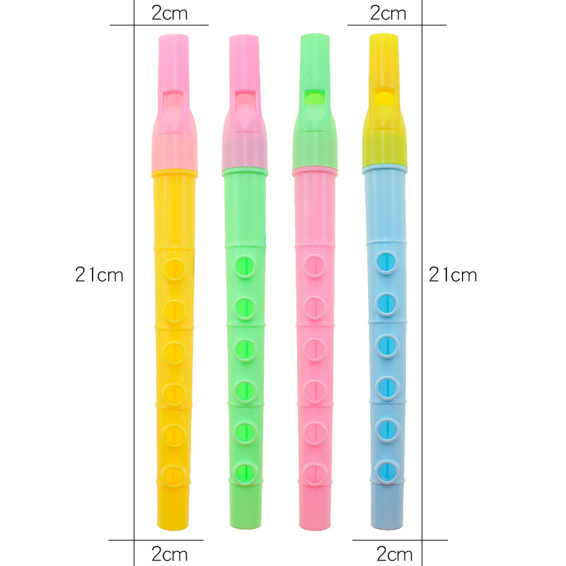16cm Large Six-Hole Recorder Children's Musical Instrument 6-Hole Plastic Flute for Primary and Secondary School Students