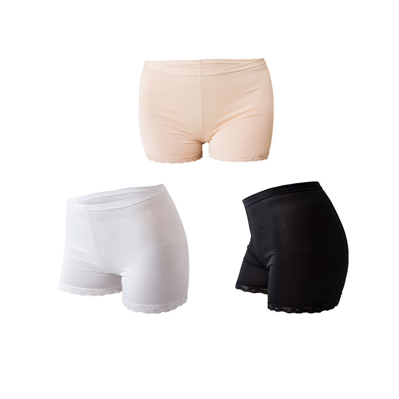 Summer Ice Silk ladies safety pants anti-light lace shorts three-point non-curling breathable leggings wholesale