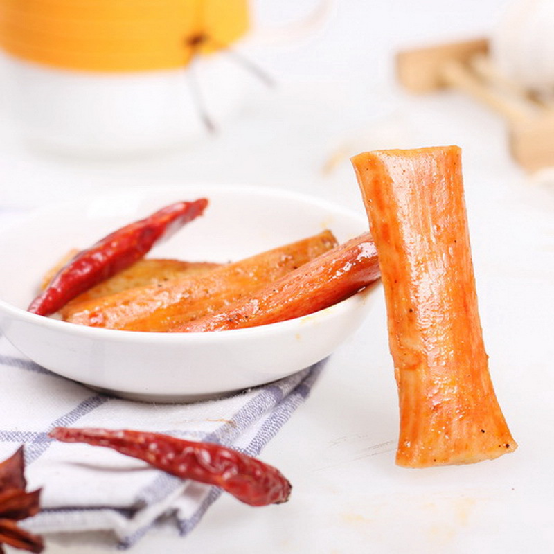 Good fish road shredded crab fillet 14 g/pack instant seafood snacks crab flavor stick 4 flavors whole box 20 packs wholesale