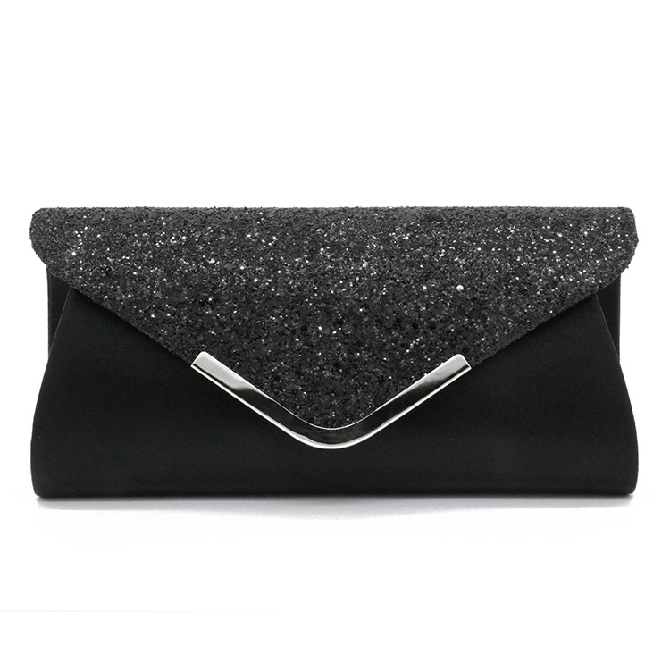Factory direct supply of European and American PU sequins women's bag hand-catching bag cosmetic bag dinner bag -128
