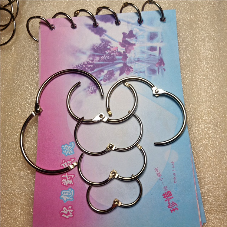 Metal Iron Activity Book Ring Card Ring Book Ring Open Ring Binding Card Ring Table Calendar Book Ring Open Iron Ring