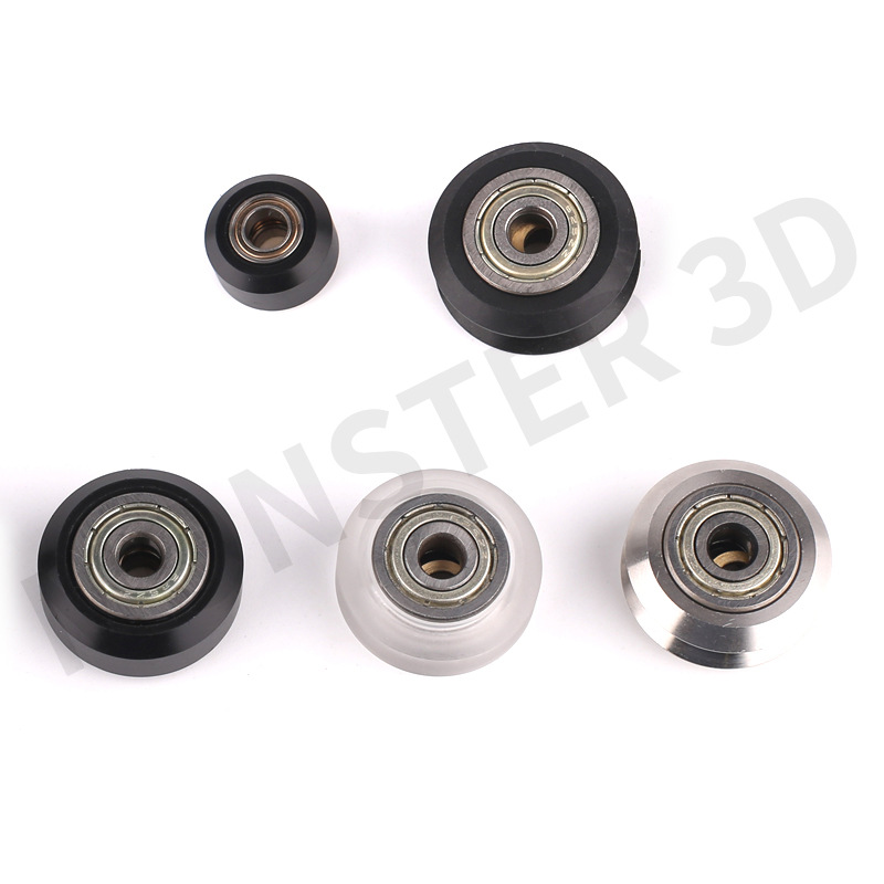 3D printer accessories pulley guide rail POM size V wheel passive peilin transmission encapsulation 20 profile engraving machine