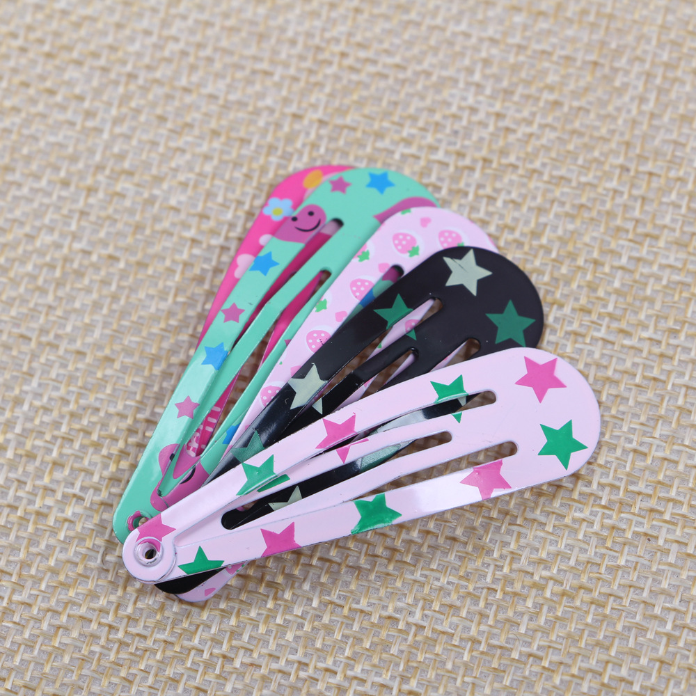 5CM children's hair clip South Korea cute headdress cute wind girl hair clip baby bangs clip printing clip wholesale