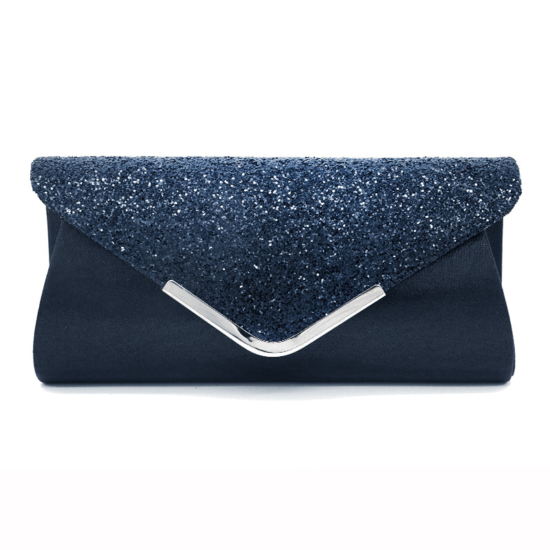 Factory direct supply of European and American PU sequins women's bag hand-catching bag cosmetic bag dinner bag -128