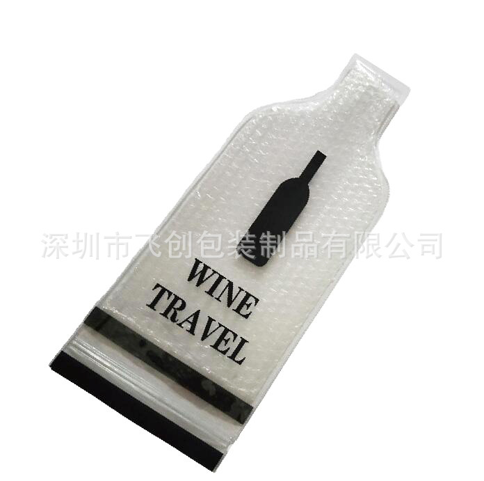 Factory 4/6 red wine protective bag wine bottle Bubble Bag travel red wine bag wine bag logo printing