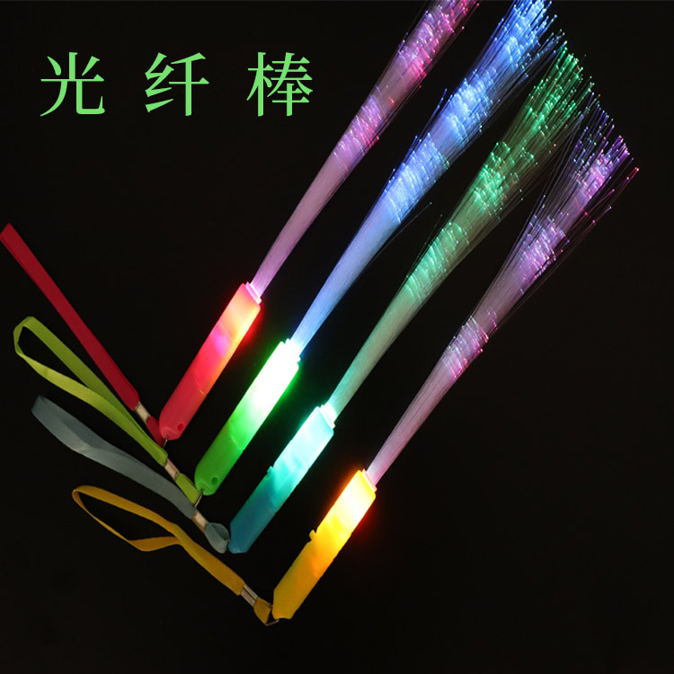 Cross-Border Hot Selling Optical Fiber Stick Digital Light Stick Changing Flash Concert Glow Ktv Party Props