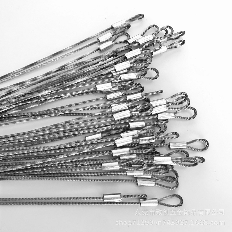 Проволока из нержавеющей стали 304, прессованный терминал, оцинкованная проволока с резиновым покрытием, проволока для люстры