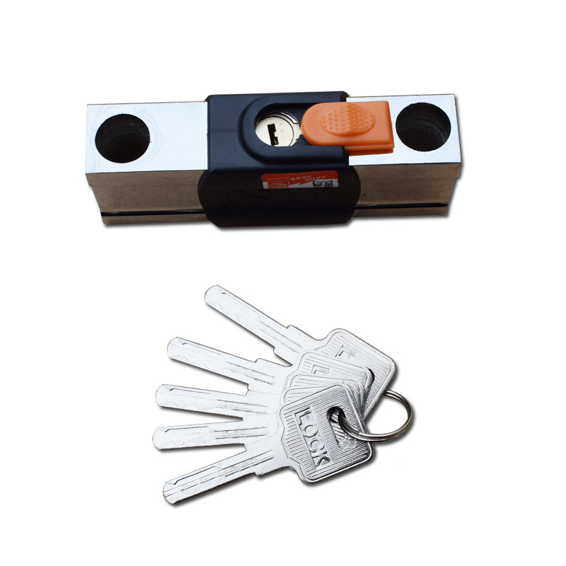 Glass Door Lock U-Shaped Lock Shop Door Mortise Lock Double Door Anti-Theft Lock Household Extended U-Shaped Lock Electric Motorcycle Lock