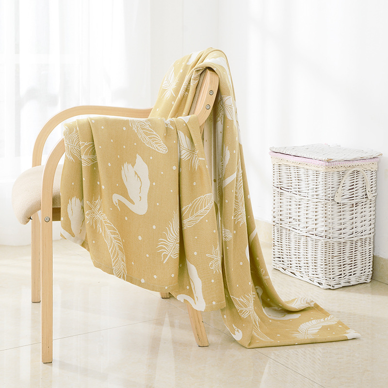 Bamboo Fiber Blanket Office Nap Sofa Blanket Air Conditioning Blanket Bamboo Fiber Blanket