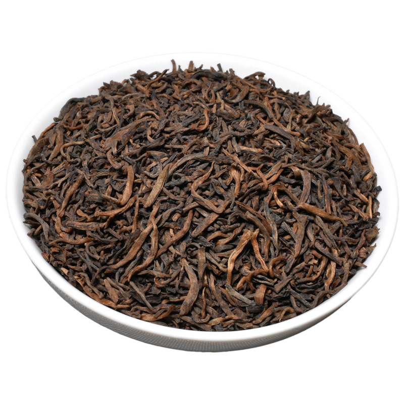 Wholesale Factory Price Direct Shipment of Yunnan Pu'Er Tea from Menghai, Brown Mountain, and Banzhang, Palace-Grade Golden Bud Ripe Tea with a Mellow Aroma
