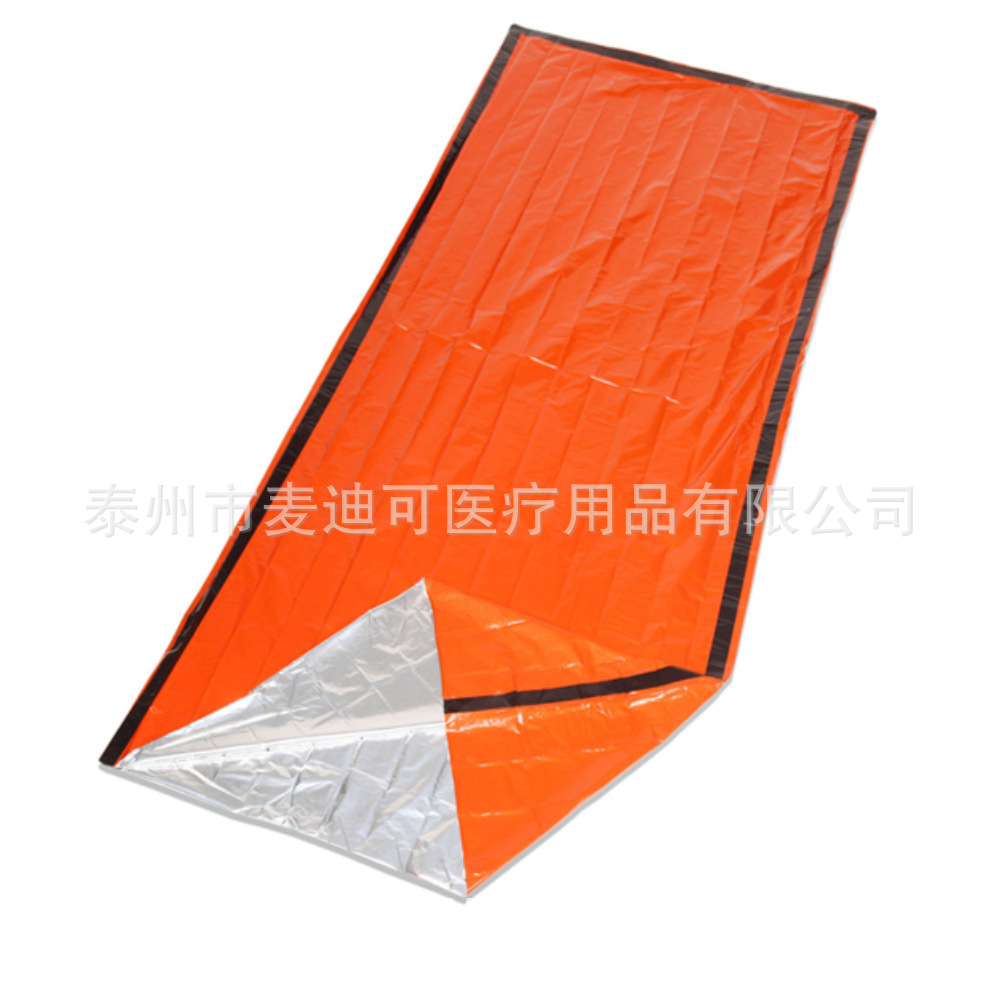 Amazon's Best-Selling 560,000-Plus Orange Pe Emergency Sleeping Bag and Green Camouflage Emergency Sleeping Bag