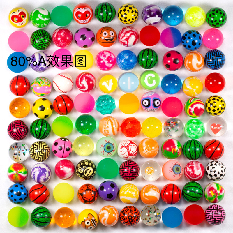 Victor No. 32 elastic ball wholesale one yuan egg twisting machine pinball children's toy bouncing ball